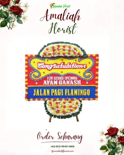 Bunga Papan Congratulation di Krompeng